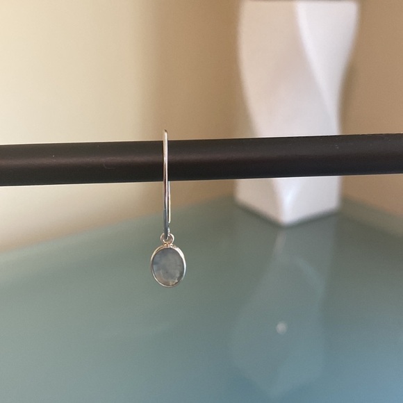 NEW 925 Sterling Silver Earrings with Authentic Labradorite Gemstones - Picture 4 of 4